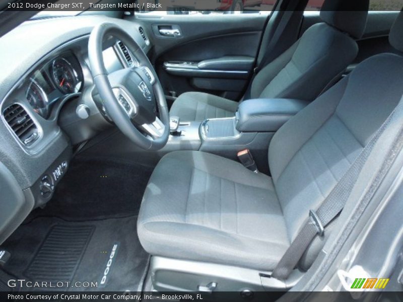 Tungsten Metallic / Black 2012 Dodge Charger SXT