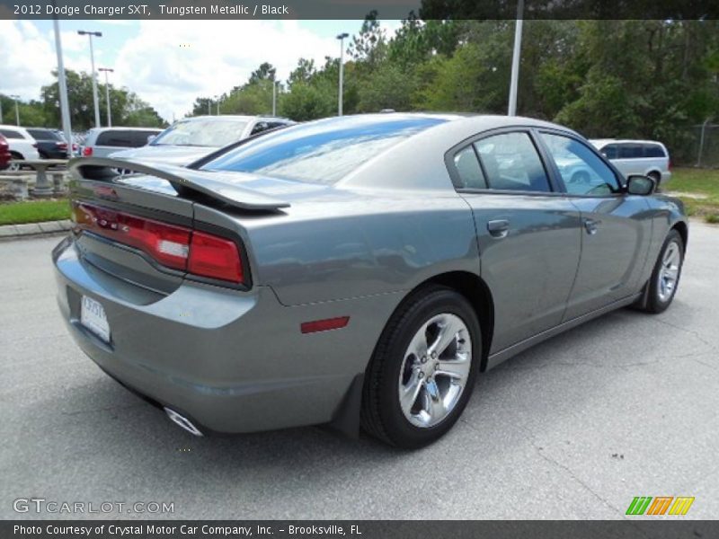 Tungsten Metallic / Black 2012 Dodge Charger SXT