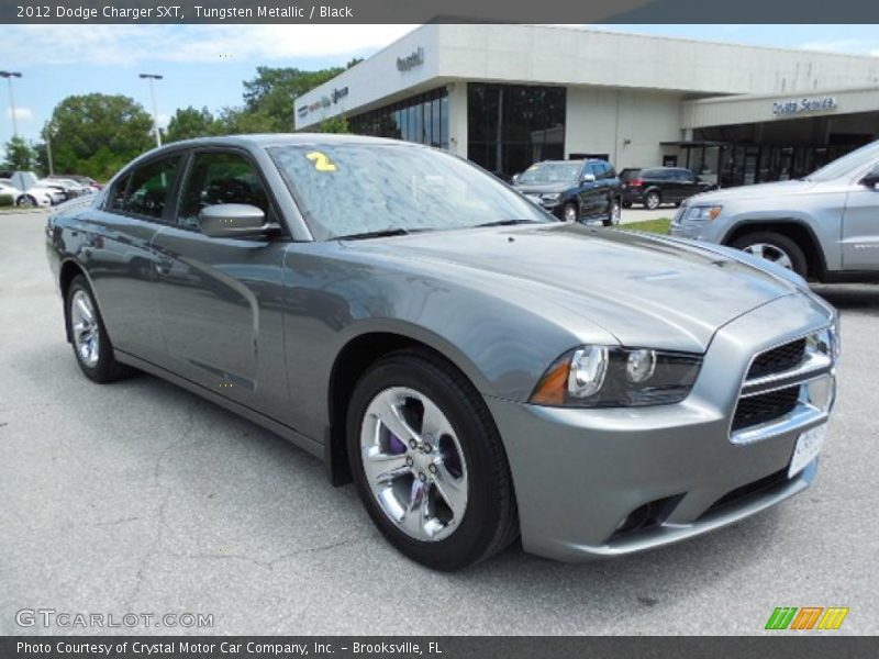 Tungsten Metallic / Black 2012 Dodge Charger SXT