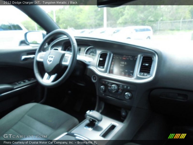 Tungsten Metallic / Black 2012 Dodge Charger SXT