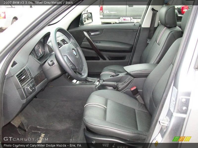 Silver Grey Metallic / Black 2007 BMW X3 3.0si