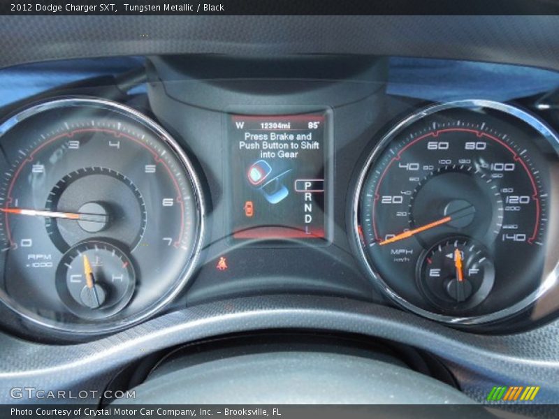 Tungsten Metallic / Black 2012 Dodge Charger SXT