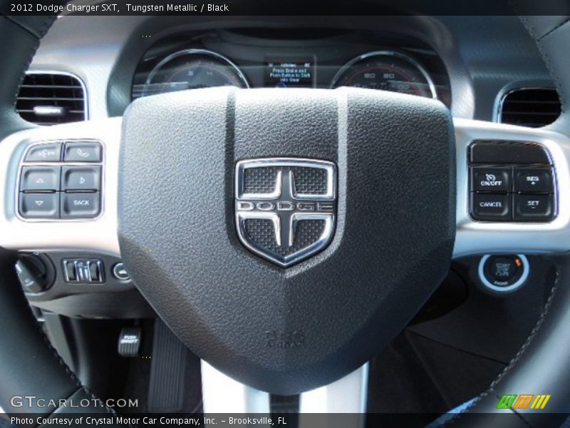 Tungsten Metallic / Black 2012 Dodge Charger SXT