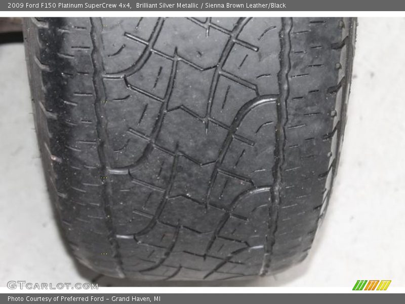 Brilliant Silver Metallic / Sienna Brown Leather/Black 2009 Ford F150 Platinum SuperCrew 4x4