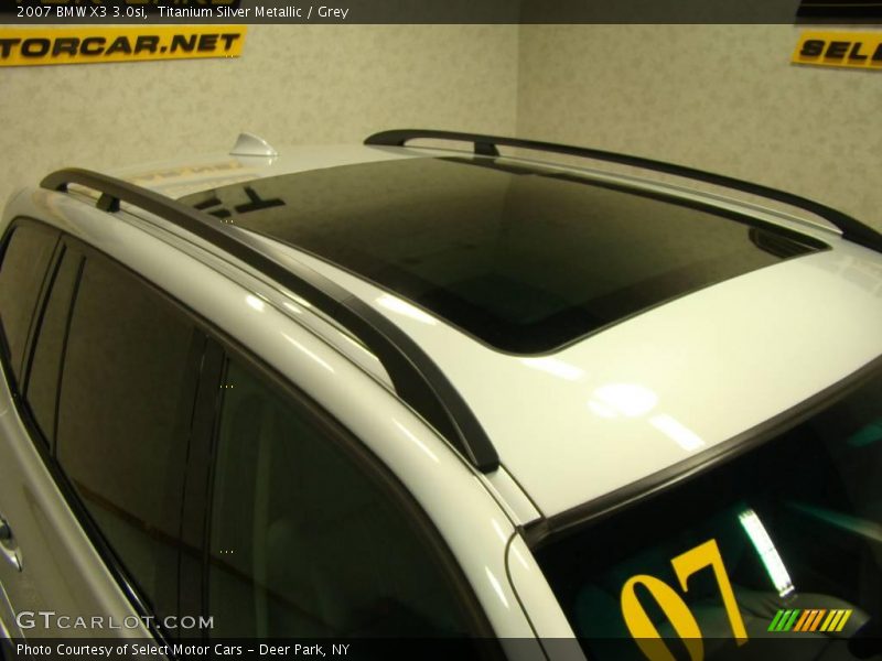 Titanium Silver Metallic / Grey 2007 BMW X3 3.0si