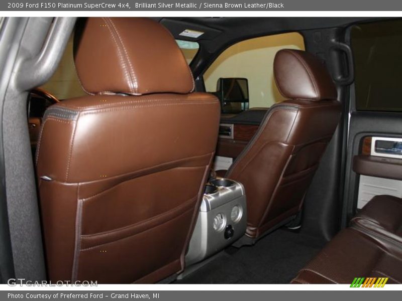 Brilliant Silver Metallic / Sienna Brown Leather/Black 2009 Ford F150 Platinum SuperCrew 4x4