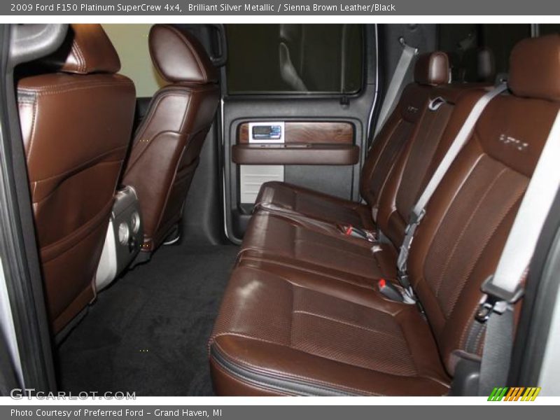 Brilliant Silver Metallic / Sienna Brown Leather/Black 2009 Ford F150 Platinum SuperCrew 4x4