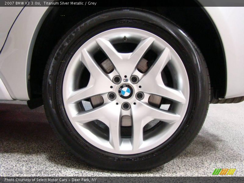 Titanium Silver Metallic / Grey 2007 BMW X3 3.0si