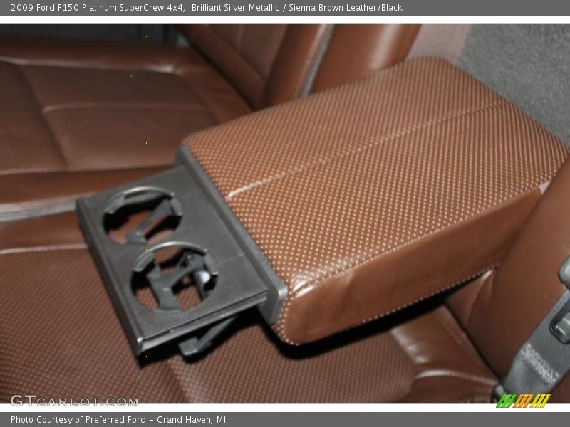 Brilliant Silver Metallic / Sienna Brown Leather/Black 2009 Ford F150 Platinum SuperCrew 4x4