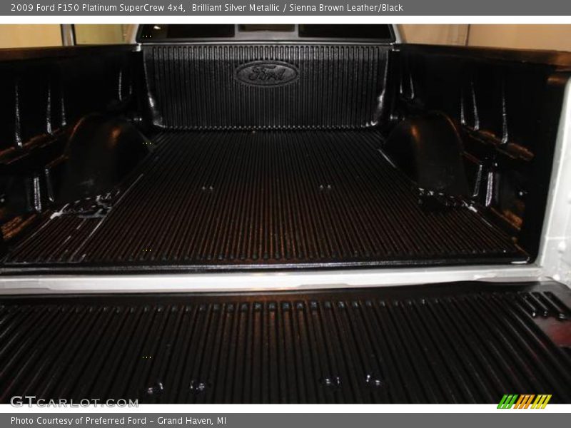 Brilliant Silver Metallic / Sienna Brown Leather/Black 2009 Ford F150 Platinum SuperCrew 4x4