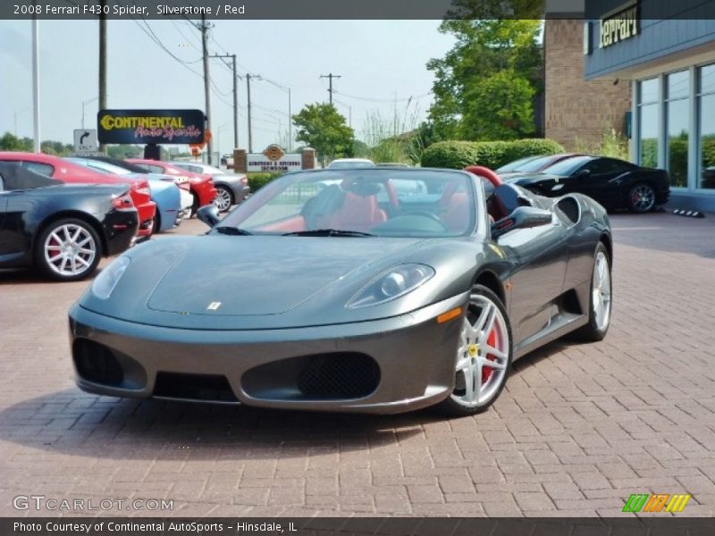 Silverstone / Red 2008 Ferrari F430 Spider