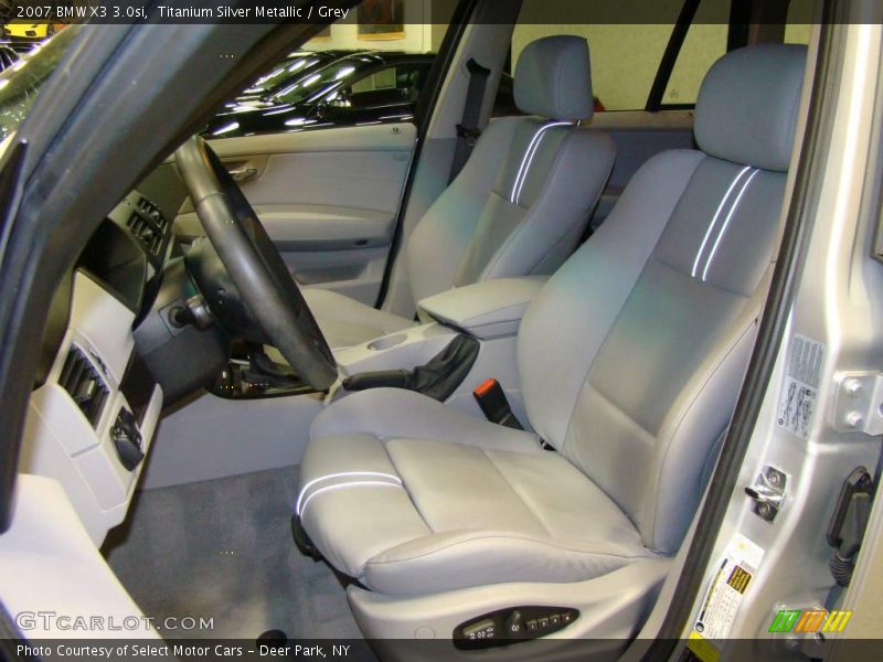 Titanium Silver Metallic / Grey 2007 BMW X3 3.0si