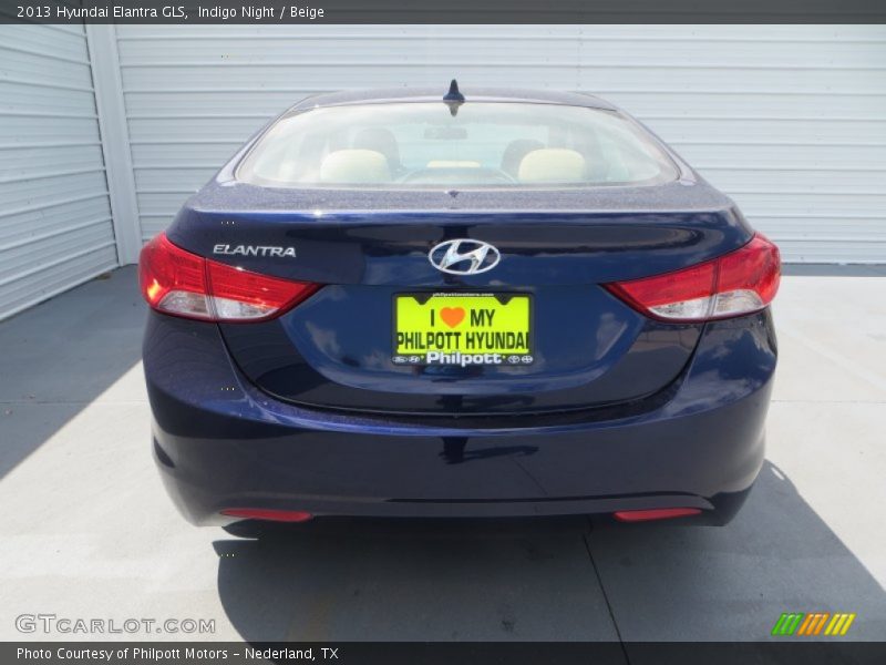 Indigo Night / Beige 2013 Hyundai Elantra GLS