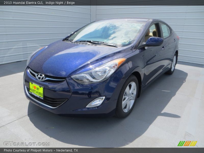 Indigo Night / Beige 2013 Hyundai Elantra GLS