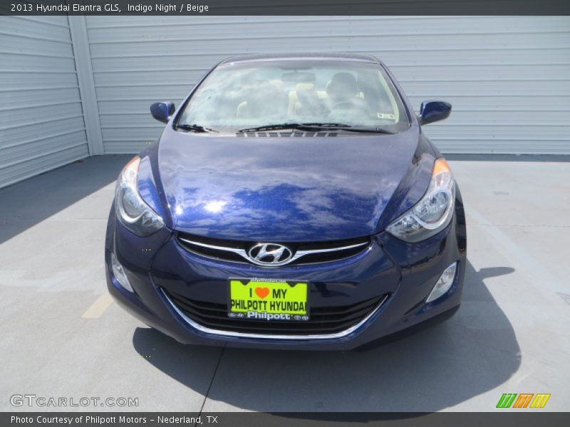 Indigo Night / Beige 2013 Hyundai Elantra GLS