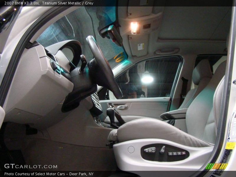 Titanium Silver Metallic / Grey 2007 BMW X3 3.0si