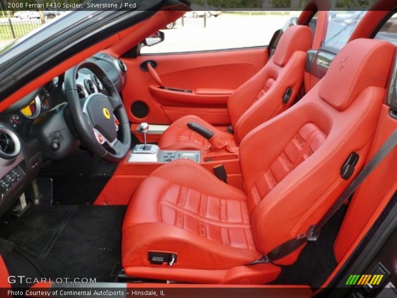 Front Seat of 2008 F430 Spider