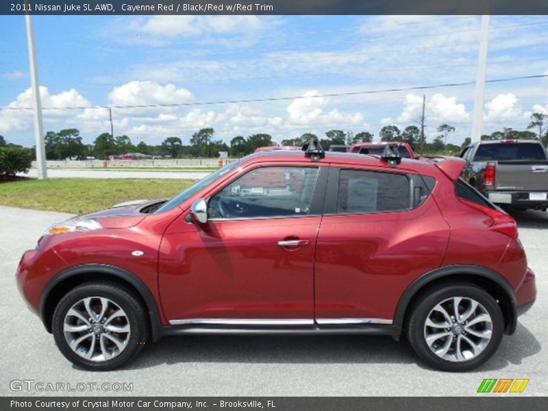 Cayenne Red / Black/Red w/Red Trim 2011 Nissan Juke SL AWD