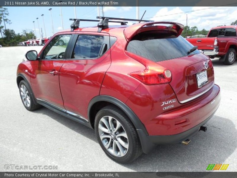 Cayenne Red / Black/Red w/Red Trim 2011 Nissan Juke SL AWD