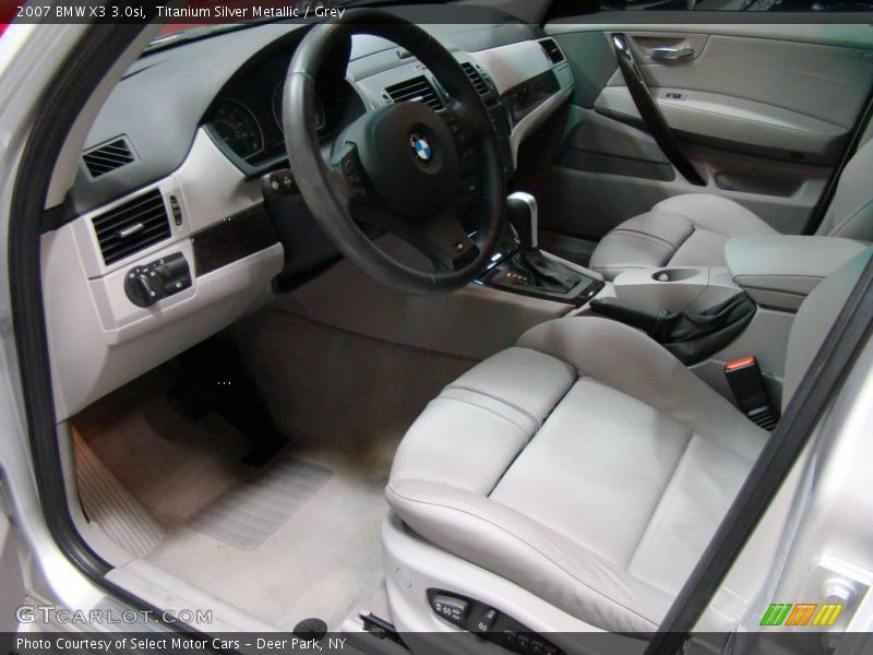 Titanium Silver Metallic / Grey 2007 BMW X3 3.0si