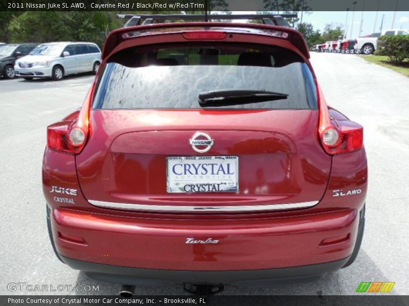 Cayenne Red / Black/Red w/Red Trim 2011 Nissan Juke SL AWD
