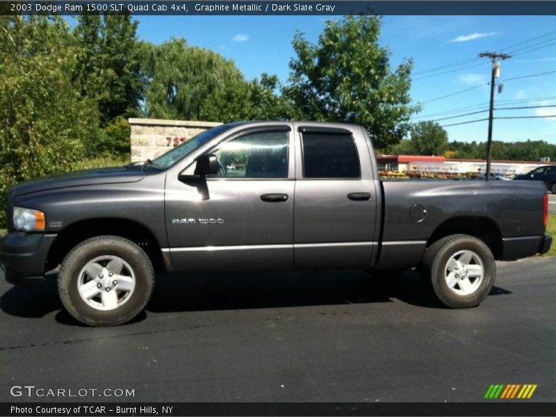 Graphite Metallic / Dark Slate Gray 2003 Dodge Ram 1500 SLT Quad Cab 4x4