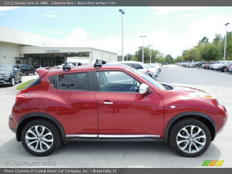 Cayenne Red / Black/Red w/Red Trim 2011 Nissan Juke SL AWD