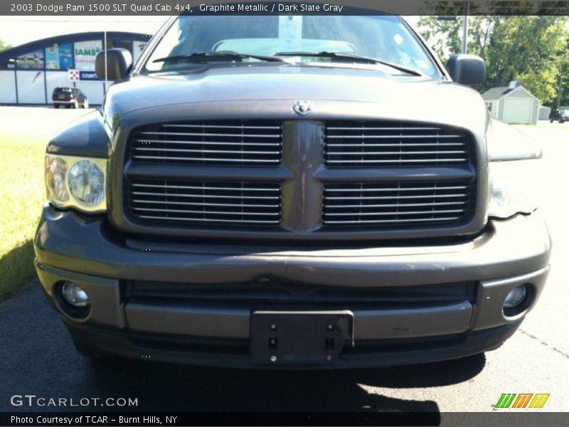 Graphite Metallic / Dark Slate Gray 2003 Dodge Ram 1500 SLT Quad Cab 4x4