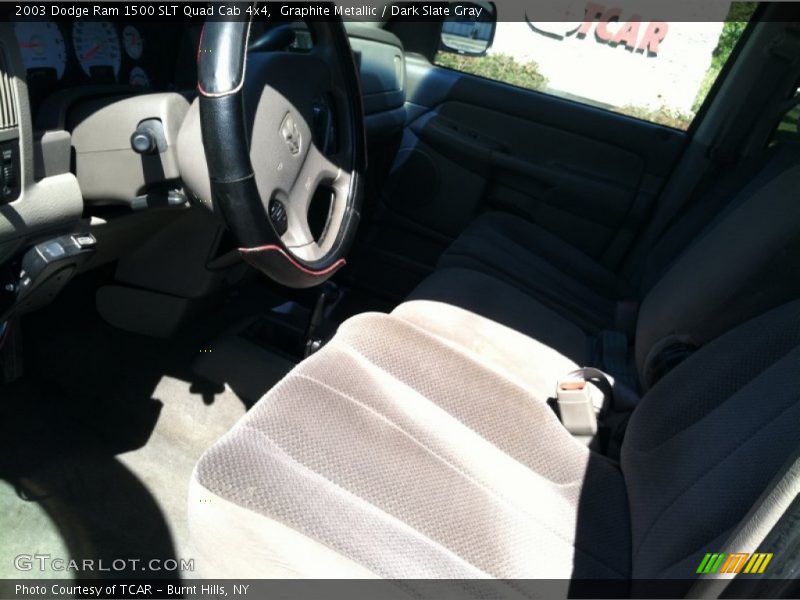 Graphite Metallic / Dark Slate Gray 2003 Dodge Ram 1500 SLT Quad Cab 4x4