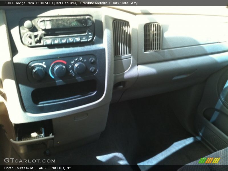 Graphite Metallic / Dark Slate Gray 2003 Dodge Ram 1500 SLT Quad Cab 4x4