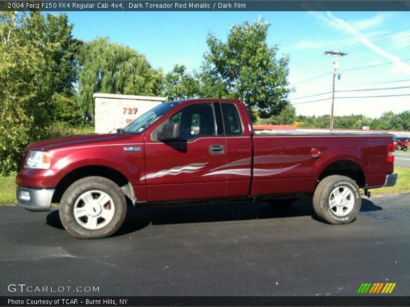 Dark Toreador Red Metallic / Dark Flint 2004 Ford F150 FX4 Regular Cab 4x4