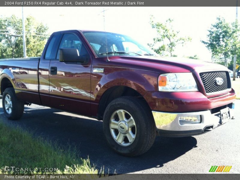 Dark Toreador Red Metallic / Dark Flint 2004 Ford F150 FX4 Regular Cab 4x4