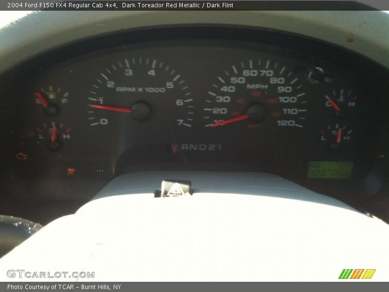 Dark Toreador Red Metallic / Dark Flint 2004 Ford F150 FX4 Regular Cab 4x4