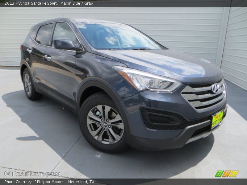 Marlin Blue / Gray 2013 Hyundai Santa Fe Sport