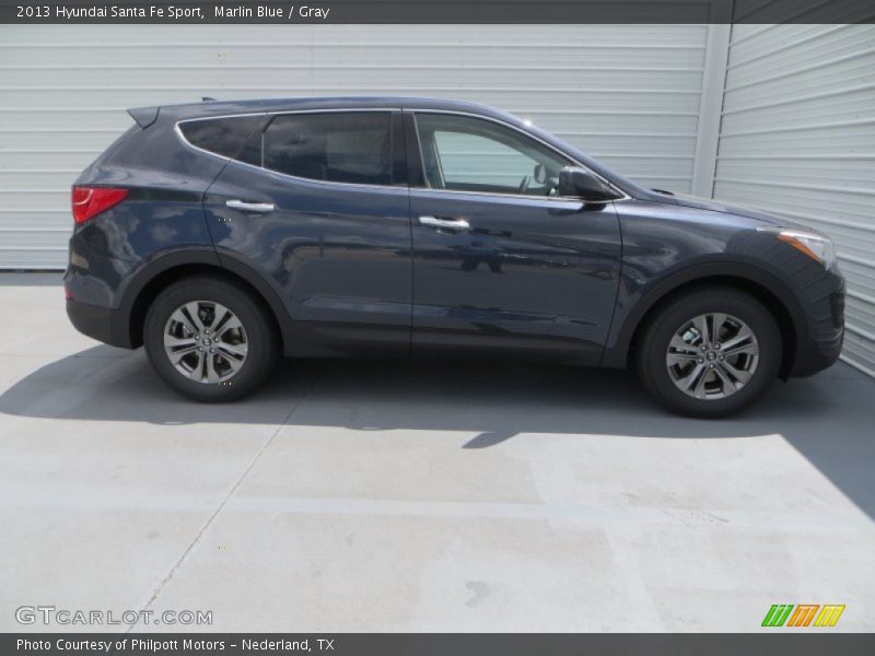 Marlin Blue / Gray 2013 Hyundai Santa Fe Sport