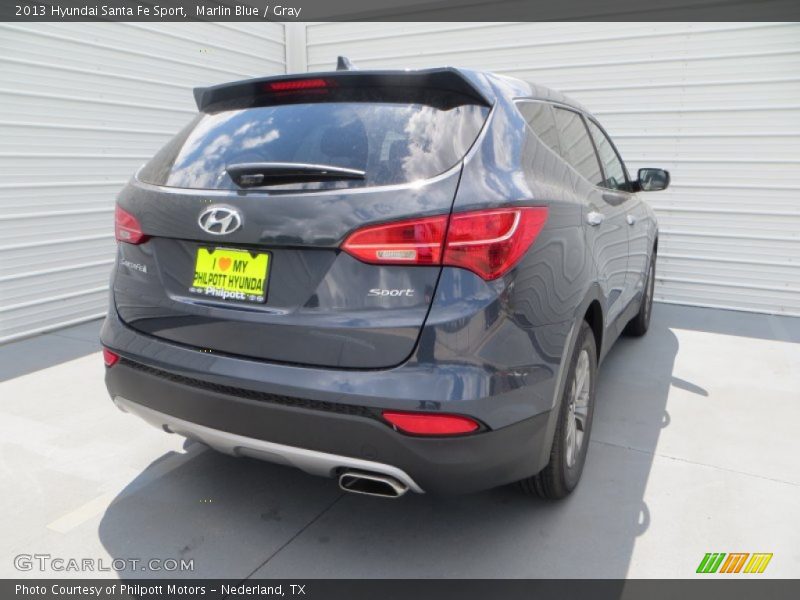 Marlin Blue / Gray 2013 Hyundai Santa Fe Sport