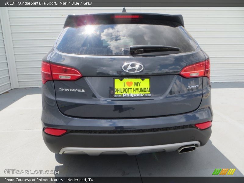 Marlin Blue / Gray 2013 Hyundai Santa Fe Sport