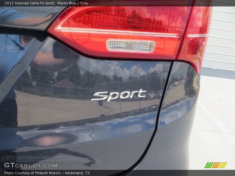 Marlin Blue / Gray 2013 Hyundai Santa Fe Sport