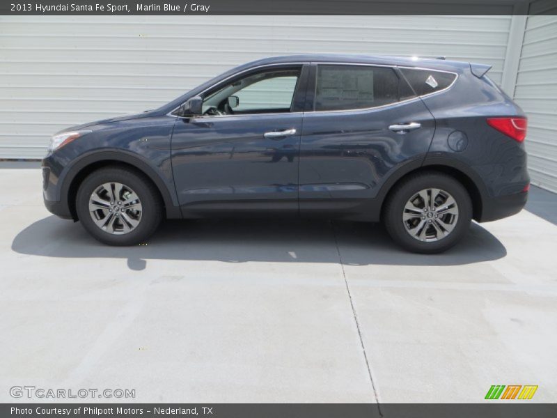 Marlin Blue / Gray 2013 Hyundai Santa Fe Sport