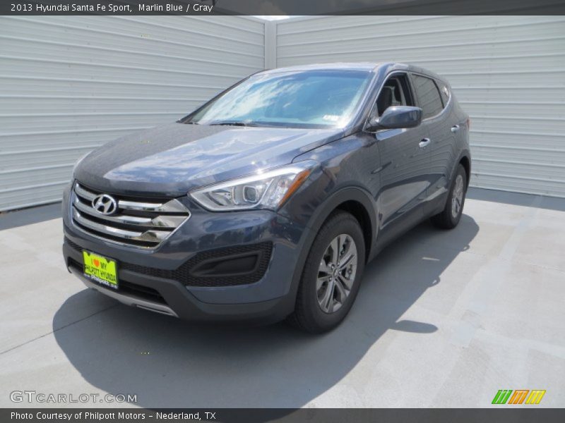 Marlin Blue / Gray 2013 Hyundai Santa Fe Sport