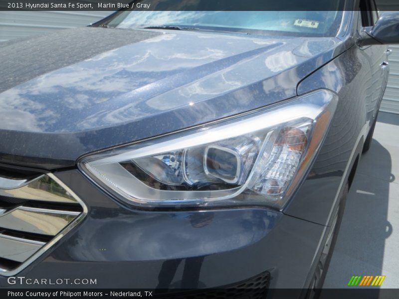 Marlin Blue / Gray 2013 Hyundai Santa Fe Sport