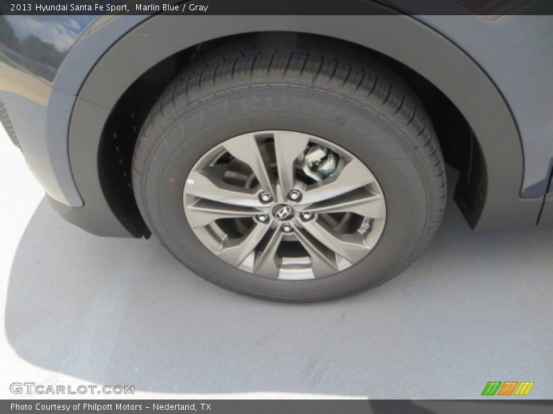 Marlin Blue / Gray 2013 Hyundai Santa Fe Sport