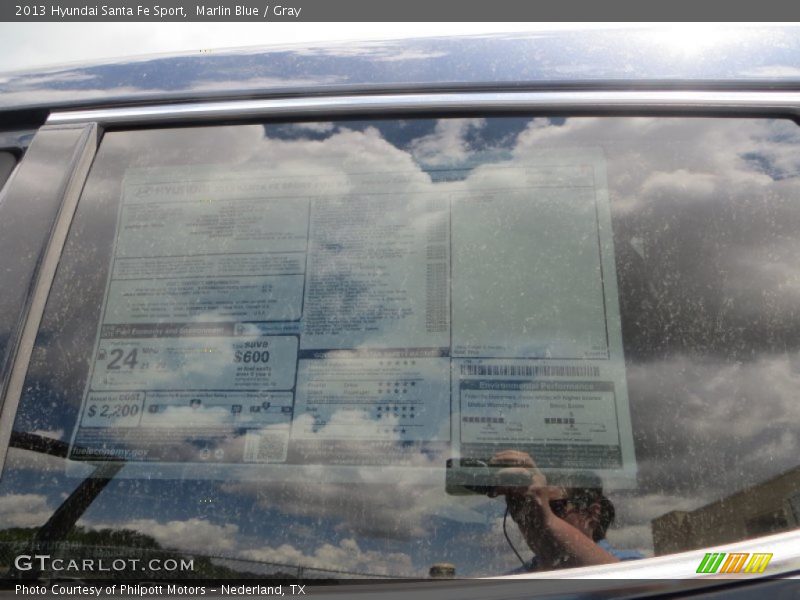 Marlin Blue / Gray 2013 Hyundai Santa Fe Sport