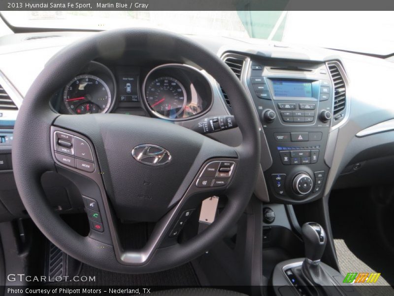 Marlin Blue / Gray 2013 Hyundai Santa Fe Sport