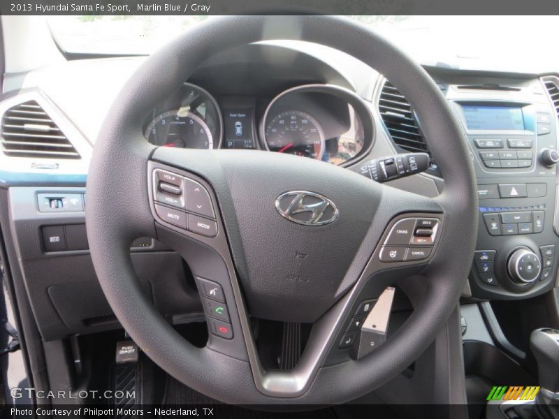 Marlin Blue / Gray 2013 Hyundai Santa Fe Sport