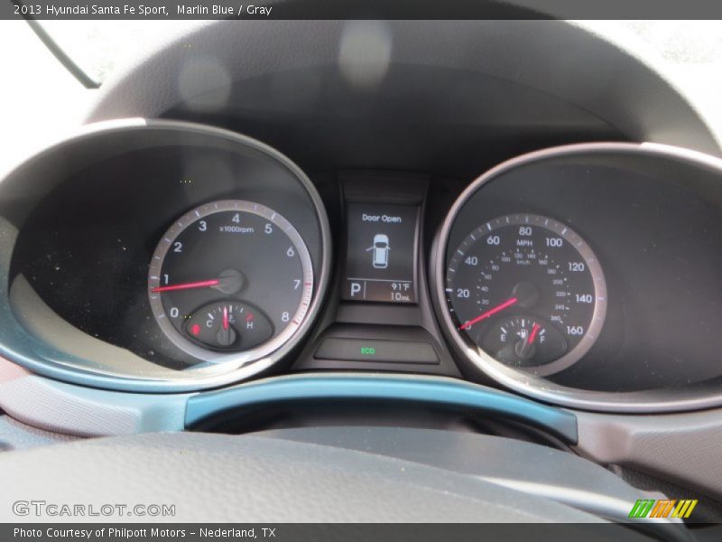 Marlin Blue / Gray 2013 Hyundai Santa Fe Sport