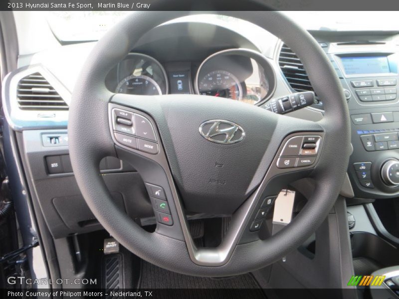 Marlin Blue / Gray 2013 Hyundai Santa Fe Sport