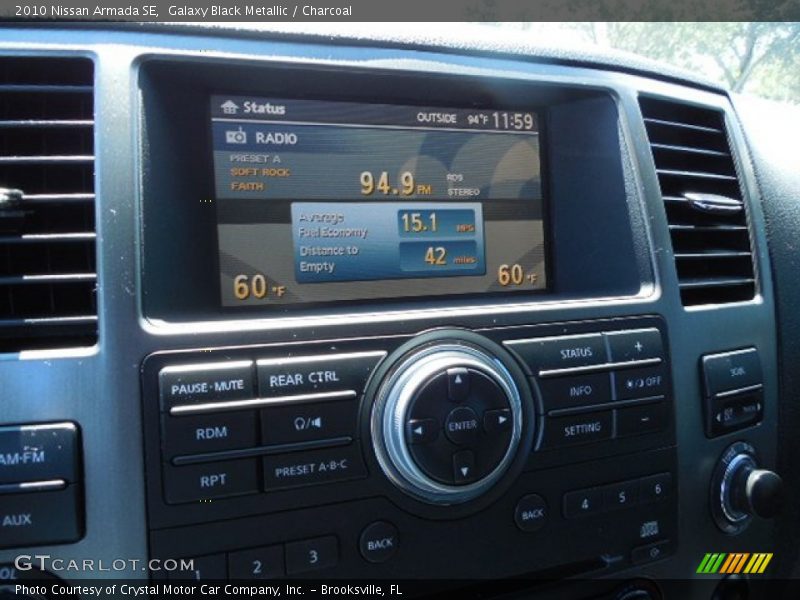 Galaxy Black Metallic / Charcoal 2010 Nissan Armada SE