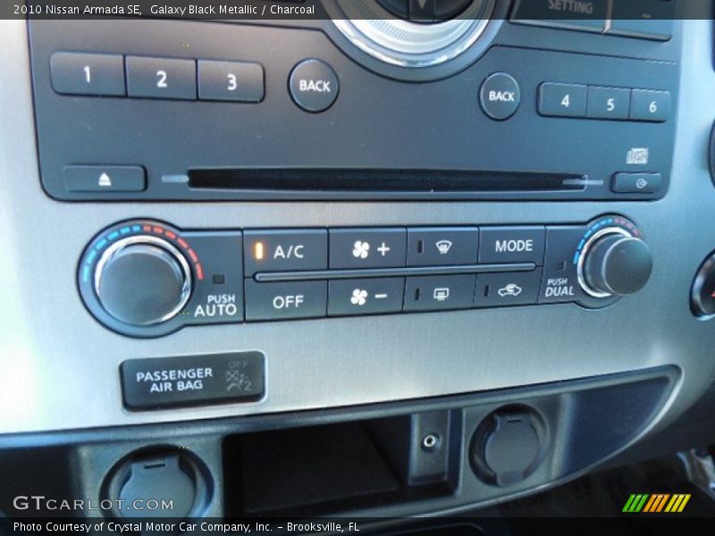 Galaxy Black Metallic / Charcoal 2010 Nissan Armada SE
