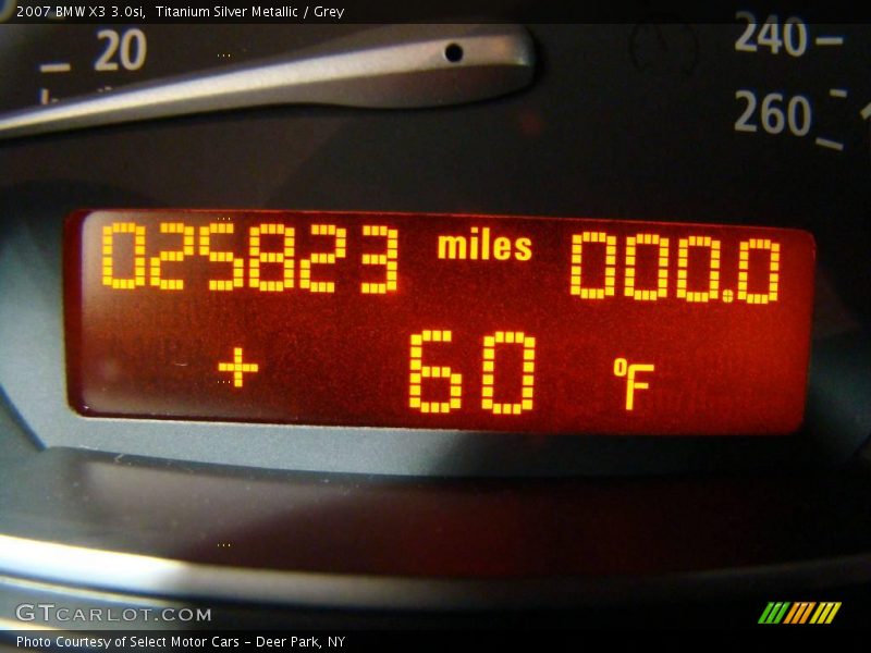 Titanium Silver Metallic / Grey 2007 BMW X3 3.0si